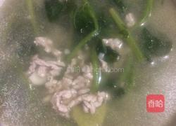 白苋菜拍蒜肉丝汤的做法图解7