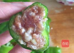 青椒面筋酿肉肉的做法图解3