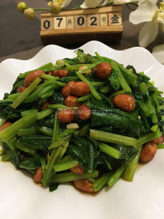 好吃的老醋拌菠菜做好啦
