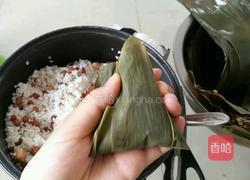 红豆花生糯米粽的做法图解8