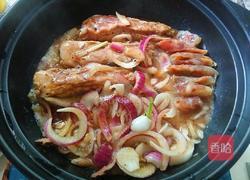 黑椒排骨腊味煲仔饭的做法图解11