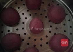奶香紫薯馒头的做法图解7