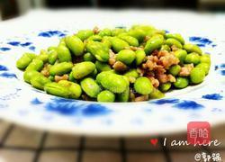 青豆肉沫 毛豆肉沫的做法图解7