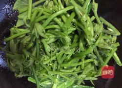 辣椒炒南瓜藤尖的做法图解8