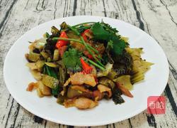 潮州酸菜炒五花肉的做法图解11