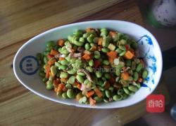 胡萝卜肉丝炒毛豆的做法图解3