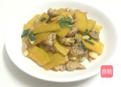 南瓜炒肉片的做法图解5