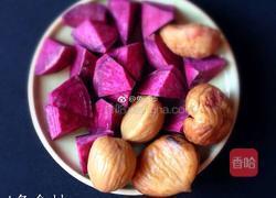 补肾紫薯蜜栗汤的做法图解1