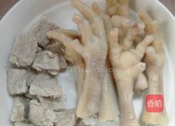 花生眉豆山药鸡脚汤的做法图解4