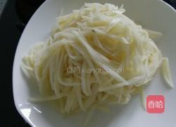 茭白炒里脊肉丝的做法图解5