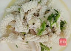 芫爆鱿鱼花的做法图解4