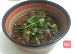 韭菜花毛血旺的做法图解7