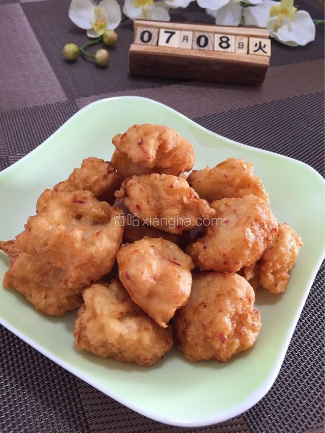 好吃的素炸萝卜小丸子做好啦