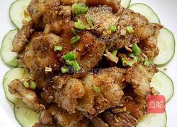 椒盐蒜香五花肉的做法图解4