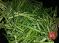 卢笋炒火腿丁的做法图解4