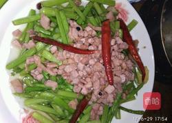 卢笋炒火腿丁的做法图解9