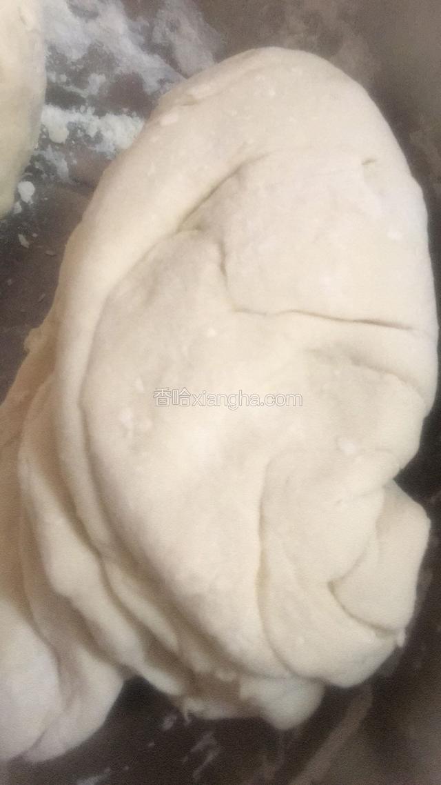 和面。酵母粉加温水冲开倒入面中。将面和成面团后加入少量糖。发酵20分钟。