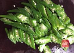 秋葵炒肉的做法图解5
