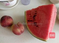 蜜桃西瓜沙冰的做法图解1