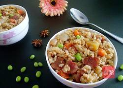 臘腸雜蔬燜飯的做法圖解12