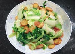 青菜炒豆饼