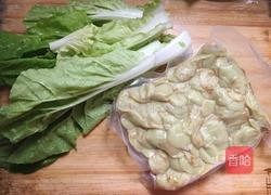 青菜炒豆饼的做法图解1