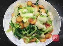 青菜炒豆饼的做法图解7