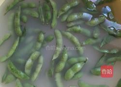 水煮毛豆的做法图解2