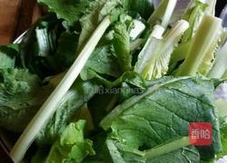 小白菜疙瘩汤的做法图解1