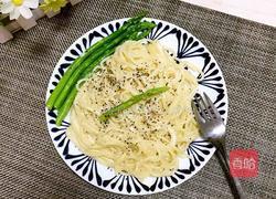 芝士奶油芦笋意大利面的做法图解7