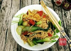 炒挂面的做法图解8