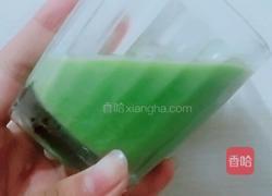 创意椰奶抹茶布丁的做法图解2