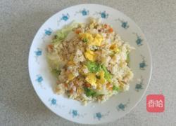 包菜蛋炒饭的做法图解5