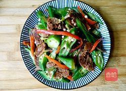 秋葵炒腊肠的做法图解11