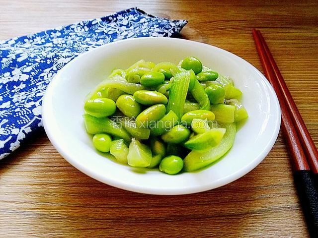 丝瓜炒毛豆