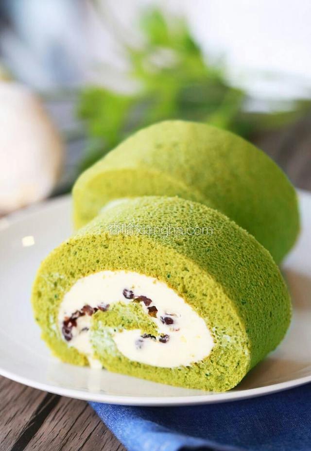 抹茶蜜豆蛋糕卷