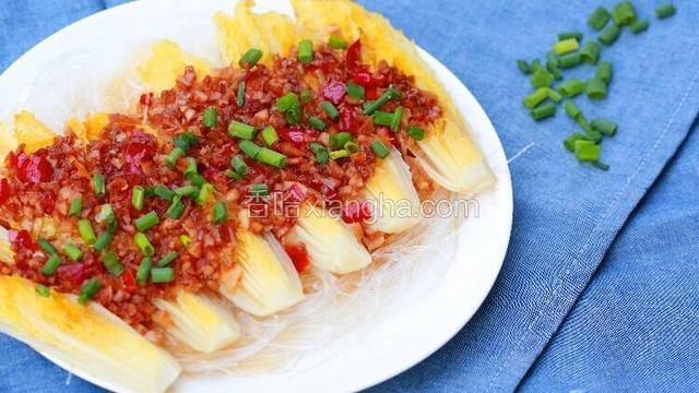 蒜蓉粉丝蒸娃娃菜