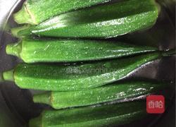 红椒炒秋葵的做法图解4