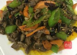 尖椒炒鸡胗的做法图解6