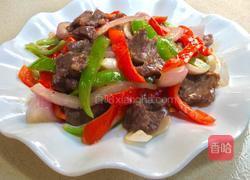 双色椒爆牛肉的做法图解7