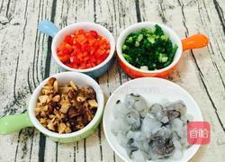 香菇虾仁丝瓜烙饼的做法图解3