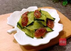 腊肠炒黄瓜的做法图解6