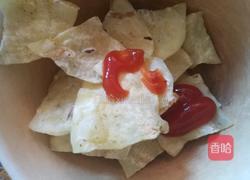 无油微波薯片的做法图解4