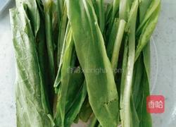 香菇油麦菜的做法图解1