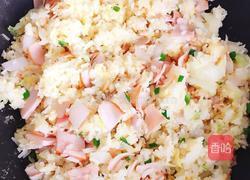 蛋黄火腿炒饭的做法图解4