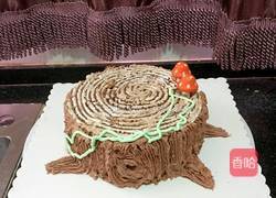 巧克力树桩蛋糕的做法图解11