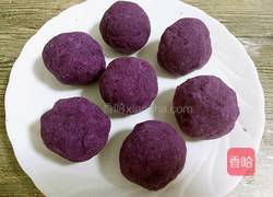 蜜豆桂花紫薯糕的做法图解4