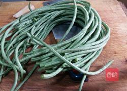 麻酱豇豆的做法图解1