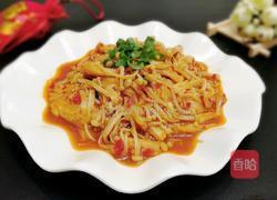 蒜蓉剁椒炒金针菇的做法图解6