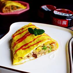 香菇酱蛋包饭的做法[图]